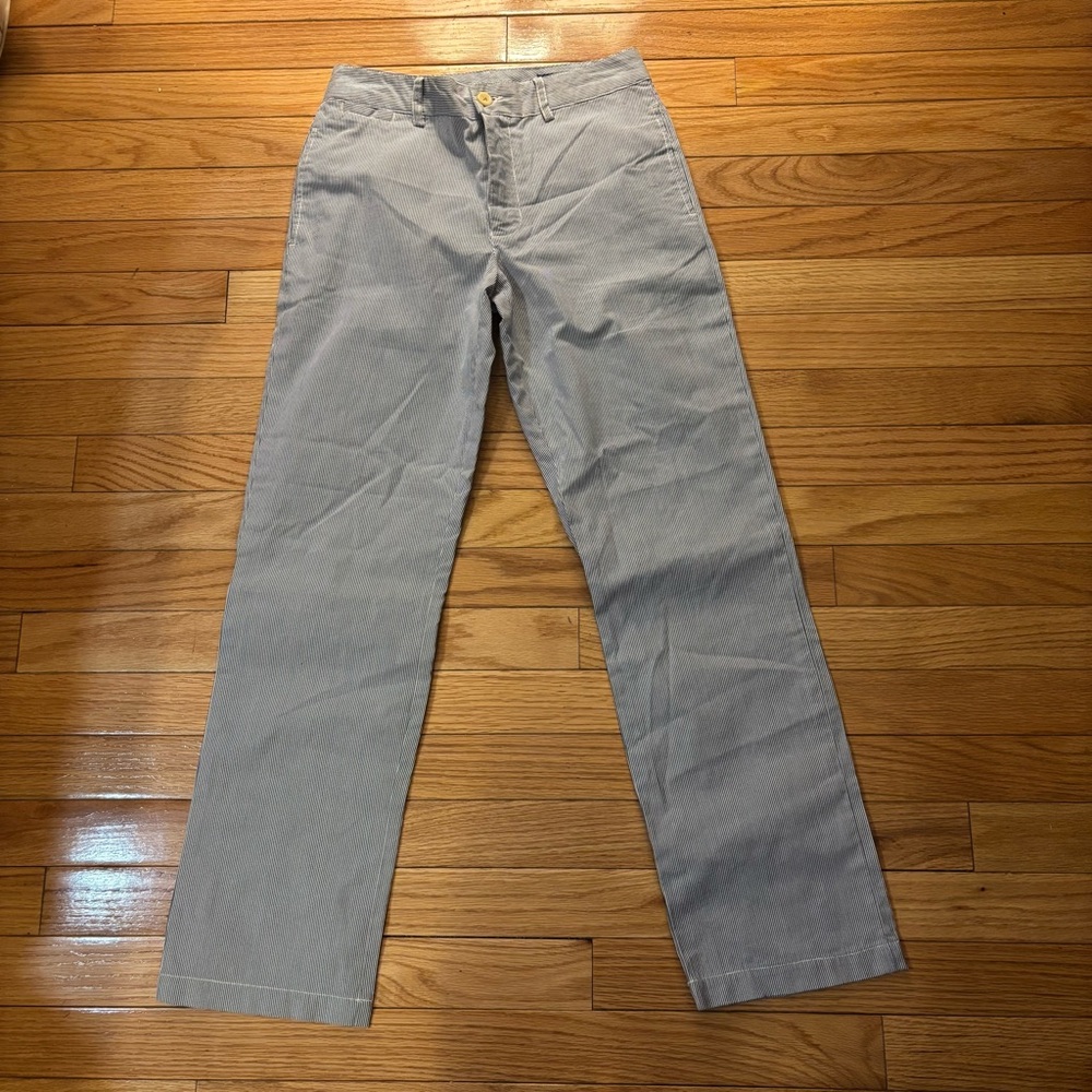 Polo Ralph Lauren Blue and White Boys Striped 100% Cotton Pants - US Size 12